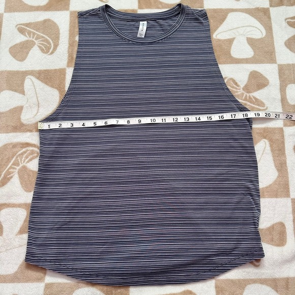 Athleta Striped Tank Top Sleeveless Athletic Casual Activewear Top‎ Size M - Picture 5 of 9